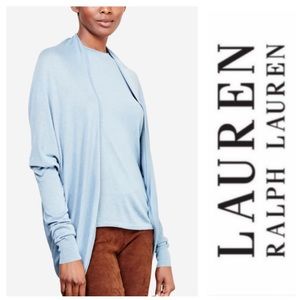 LAUREN Ralph Lauren Open Cardigan Blue